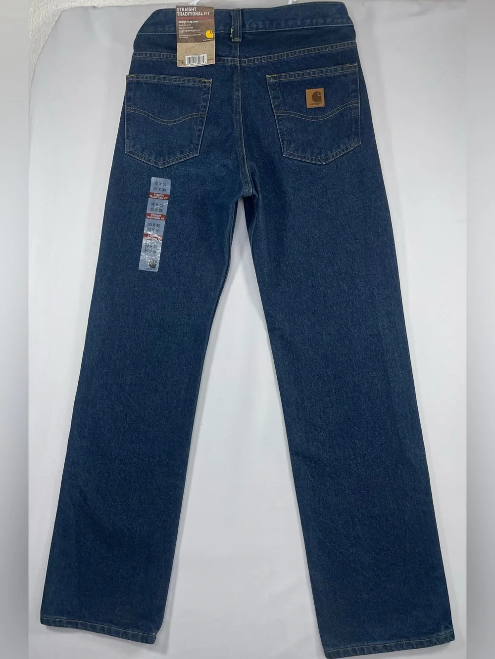 Carhartt Men's Relaxed Straight-Leg Jeans in Deep Blue Denim